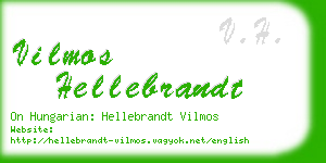 vilmos hellebrandt business card